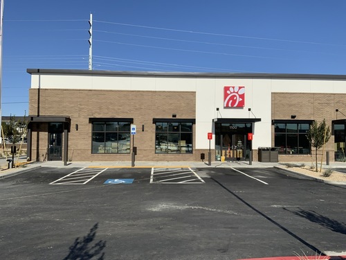The Chick-fil-A restaurant at 1100 South Fort Apache Road in Las Vegas